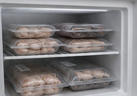Frostfutter im Gefrierschrank