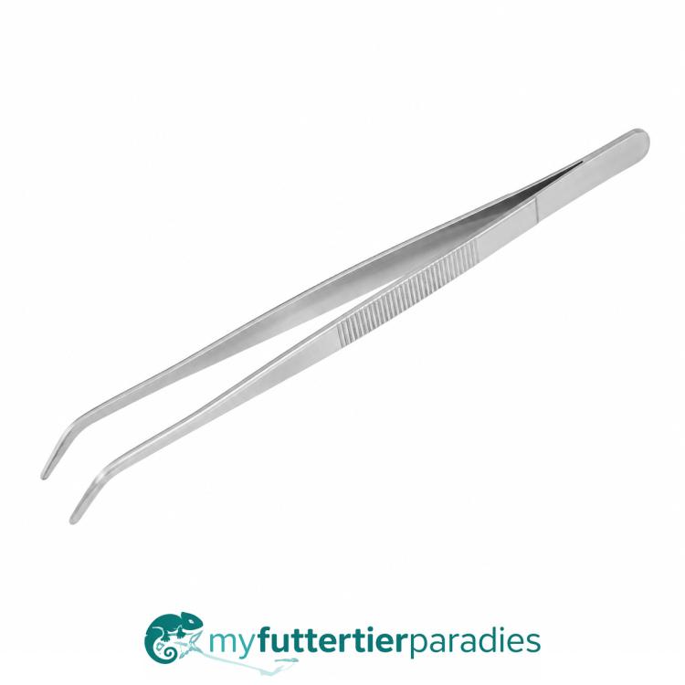 Futterpinzette 30 cm (gebogen)
